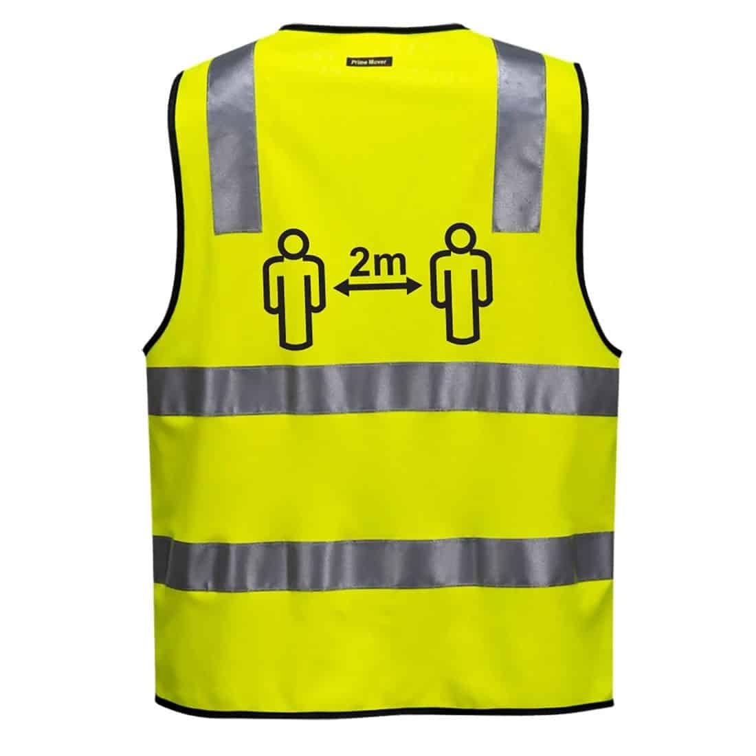 Social Distancing Vest D&N Yellow
