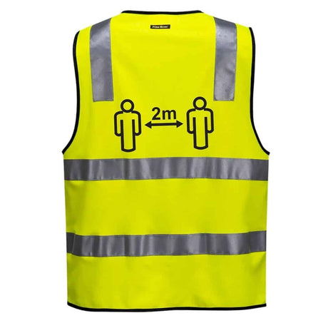 Social Distancing Vest D&N Yellow