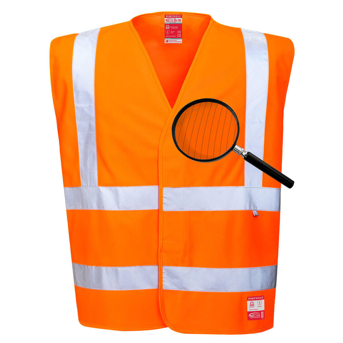 Portwest Hi-Vis Anti Static Vest Flame Resistant