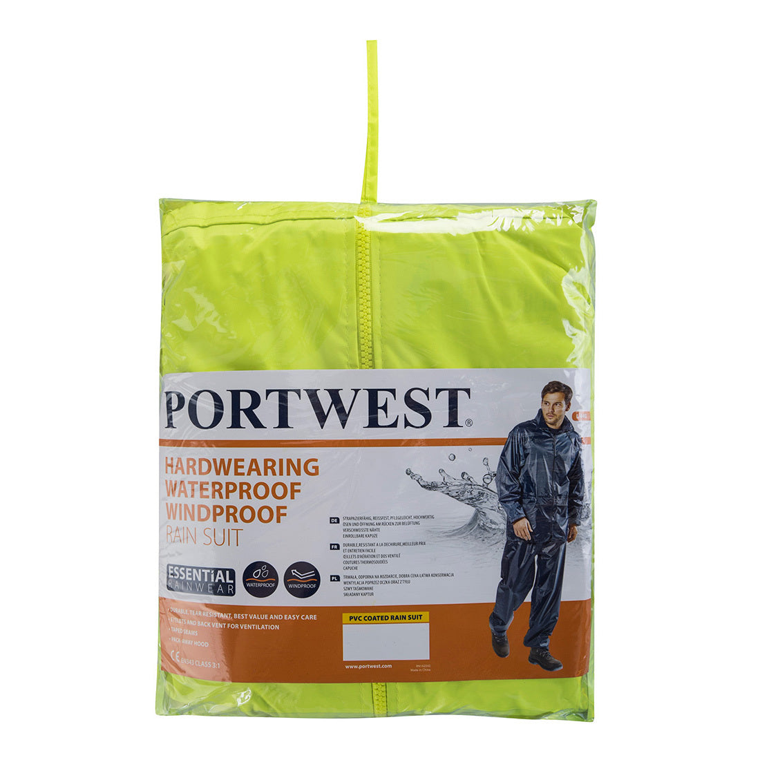 Portwest Essentials Rainsuit 2 Piece Suit