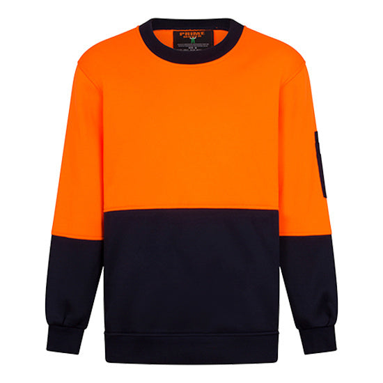 Prime Mover Crew Neck Single Brush Fleece Jumper