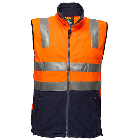 Prime Mover Polar Fleece Vest with Tape
