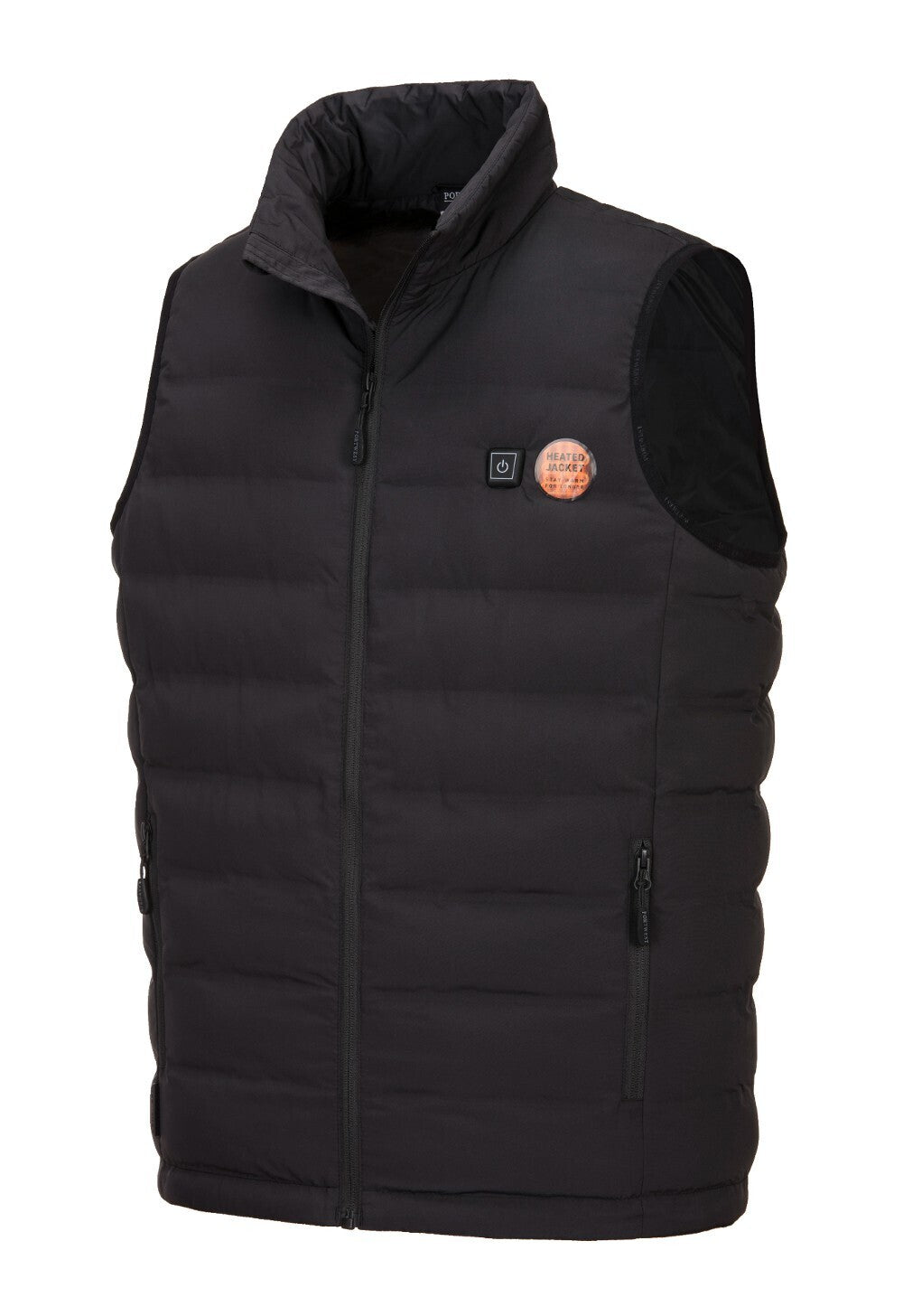 Portwest Ultrasonic Heated Tunnel Gilet Black