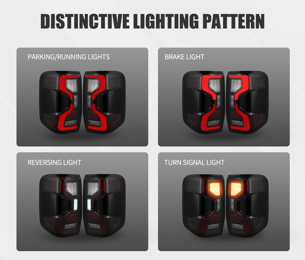 MOBI Pair LED Tail Lights For Ford Ranger XL XLS XLT SPORT MY 2023 - on