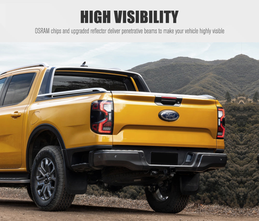 MOBI Pair LED Tail Lights For Ford Ranger XL XLS XLT SPORT MY 2023 - on