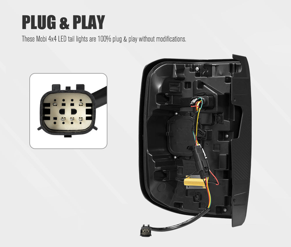 MOBI Pair LED Tail Lights For Ford Ranger XL XLS XLT SPORT MY 2023 - on