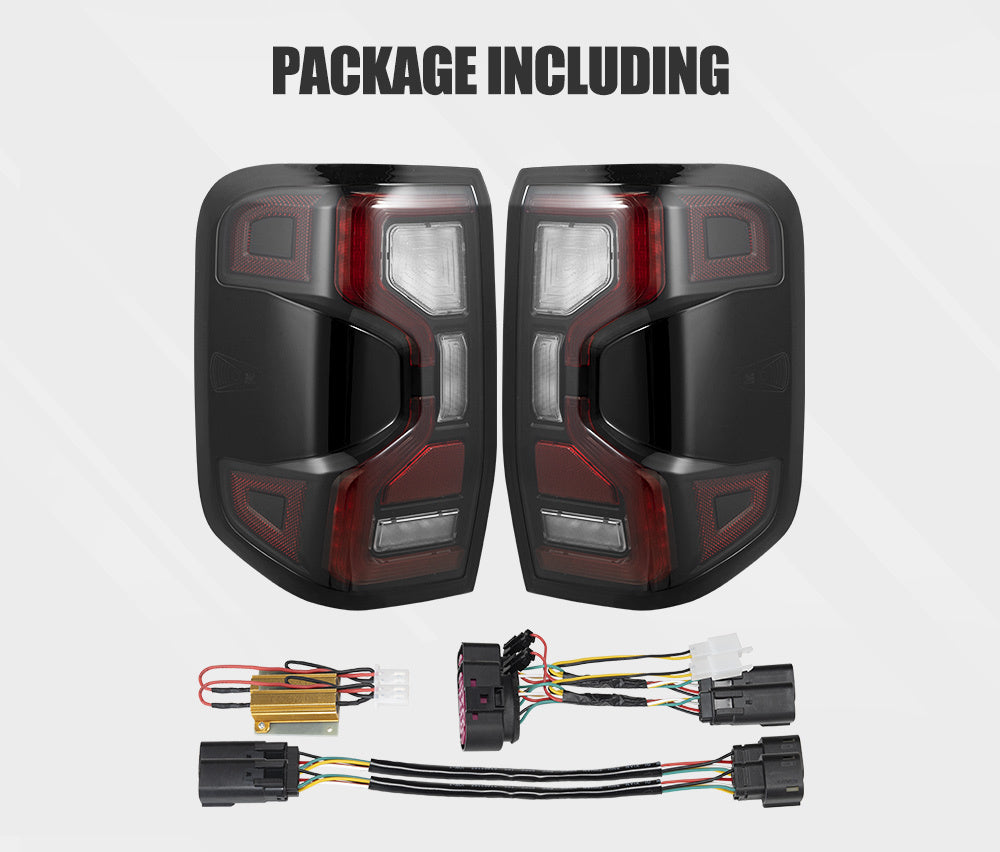 MOBI Pair LED Tail Lights For Ford Ranger XL XLS XLT SPORT MY 2023 - on