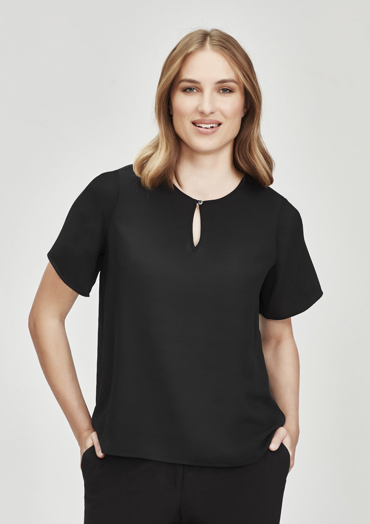 Biz Corporates Vienna Womens Short Sleeve Blouse