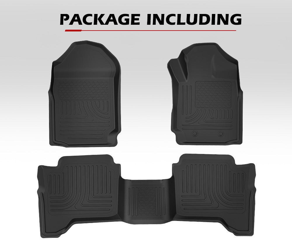 3D TPE Floor Mats for Ford Ranger Wildtrak Raptor PX PX2 PX3 2011-ON