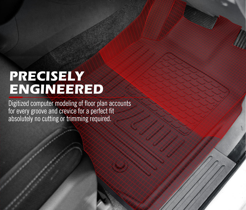 3D TPE Floor Mats for Ford Ranger Wildtrak Raptor PX PX2 PX3 2011-ON