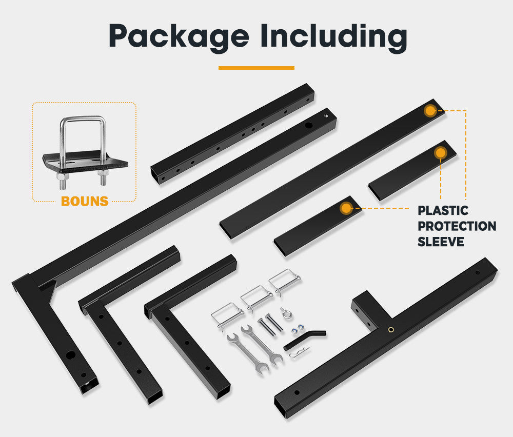 SAN HIMA Tow Bar Ladder Rack for Ford Ranger XLT wildtrak