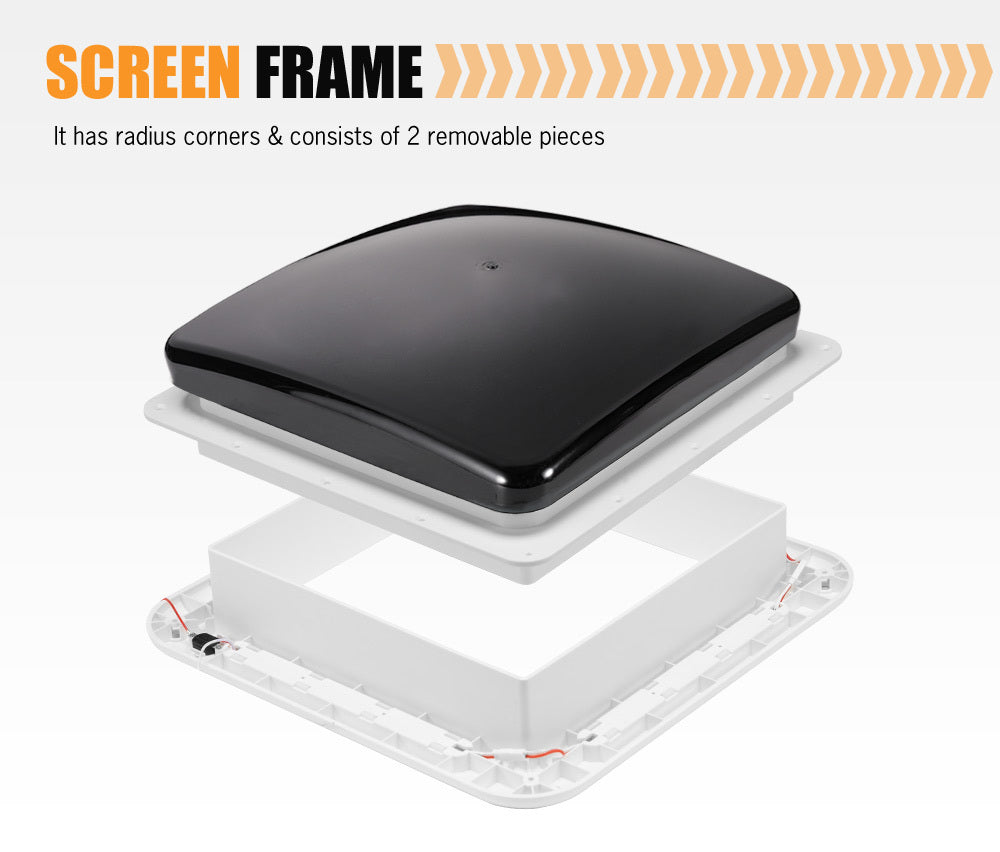 SAN HIMA Caravan RV Roof Vent Hatch Trailer Camper Motorhome 280x280mm