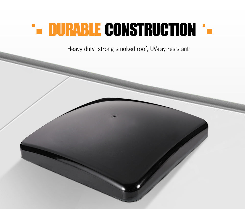 SAN HIMA Caravan Roof Vent Hatch & 3 Speed Pop-Up Fan 12V