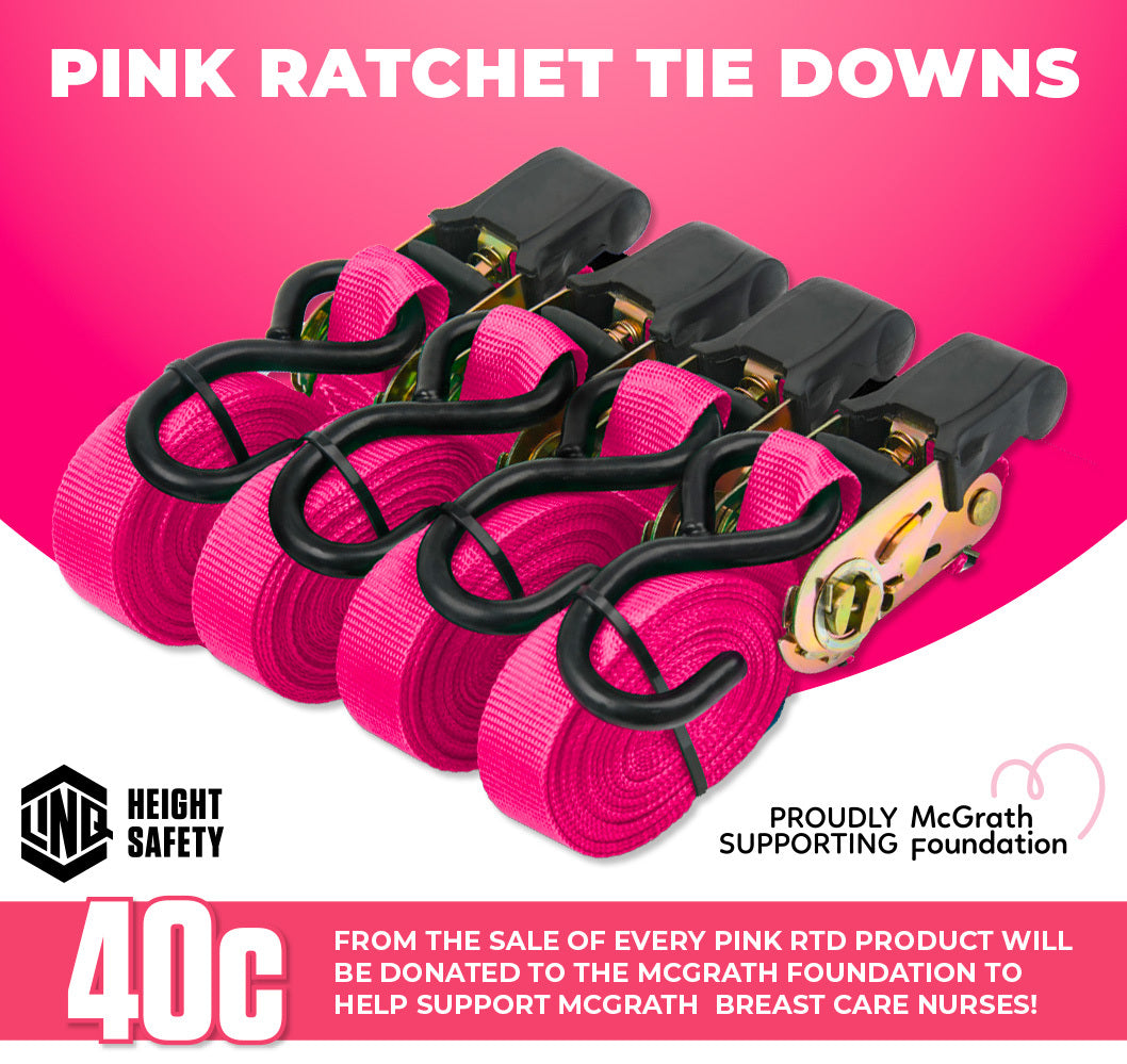 Linq 25mm x 5m Pink Ratchet S Hook (4 Pack) RTDS255-4