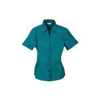 Biz Collection Ladies Printed Oasis Short Sleeve Shirt
