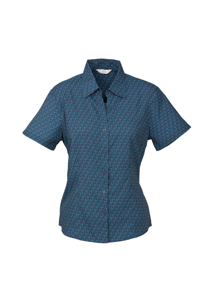 Biz Collection Ladies Printed Oasis Short Sleeve Shirt