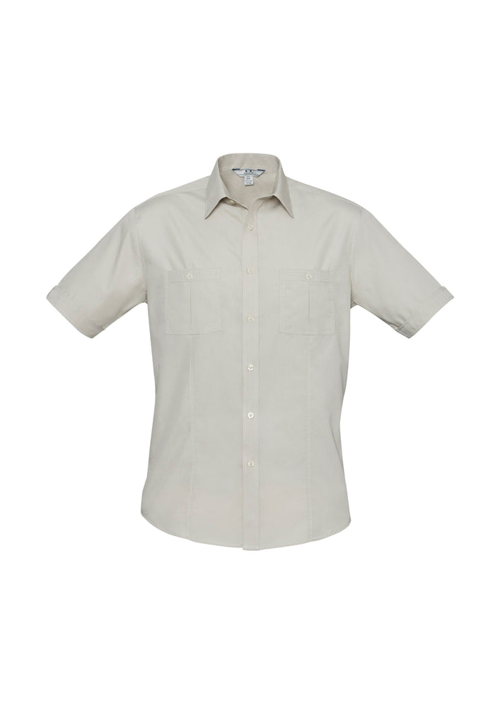 Biz Collection Mens Bondi Short Sleeve Shirt