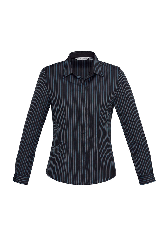 Biz Collection Ladies Reno Stripe Long Sleeve Shirt