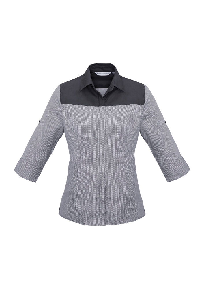 Biz Collection Ladies Havana 3/4 Sleeve Shirt