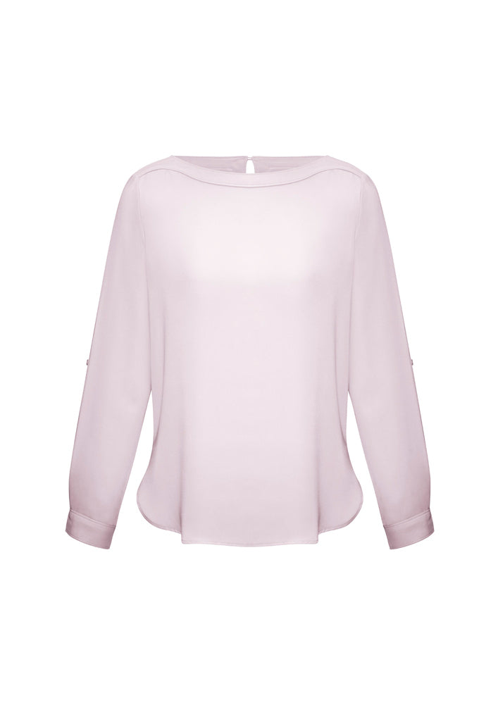 Biz Collection Ladies Madison Boatneck Blouse