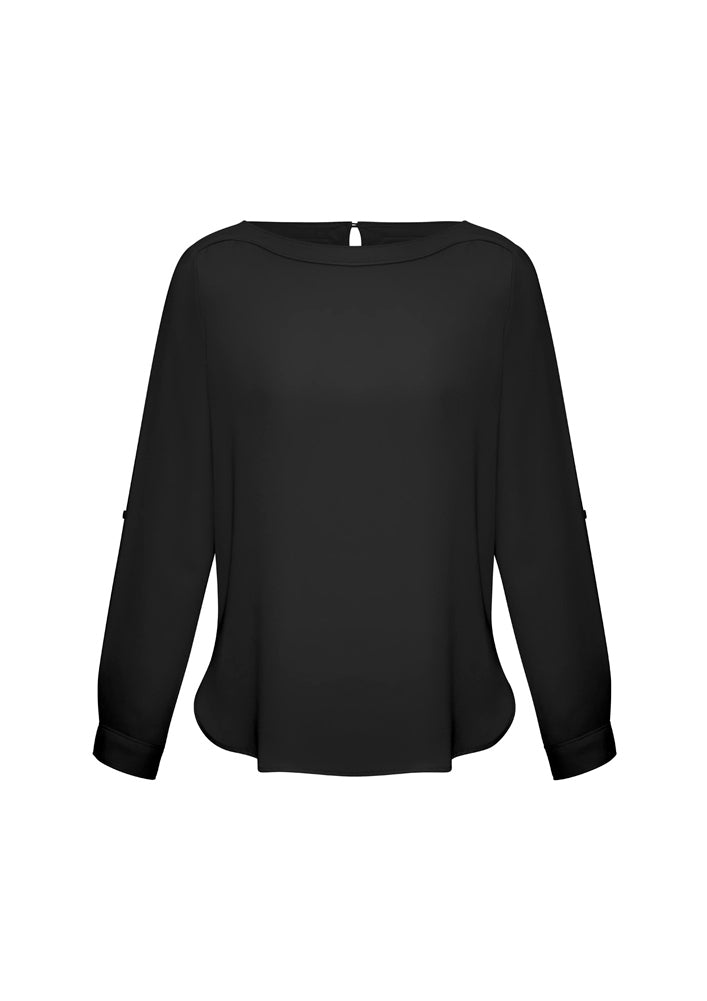 Biz Collection Ladies Madison Boatneck Blouse