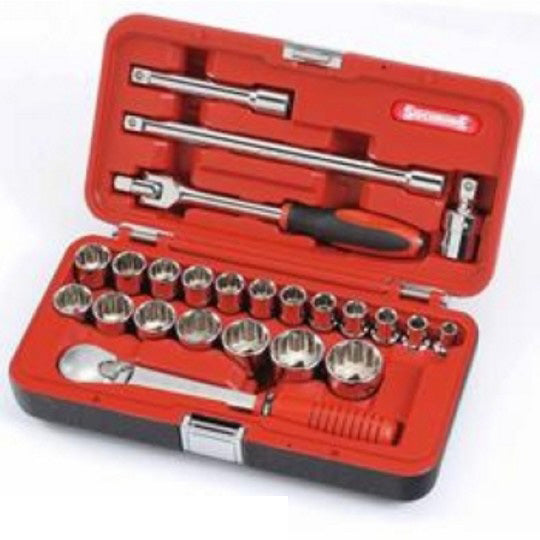 Sidchrome 24 Piece 1/2 Drive Socket Set - Metric SCMT10820"