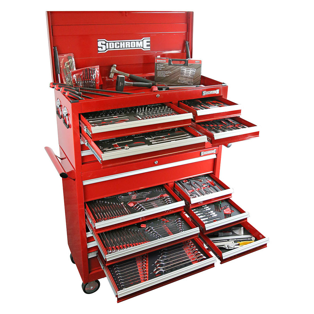 Sidchrome 417 Piece Metric & A/F Tool Kit SCMT11207