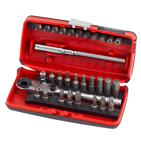 Sidchrome 31 Piece (Metric) 1/4 Drive Pico Tool Set SCMT12143"
