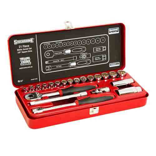 Sidchrome 21 Piece 3/8 Drive Socket Set - Metric SCMT13205"