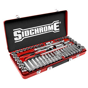 Sidchrome 51 Piece 1/2 Drive Socket Set - Metric/AF SCMT14130"