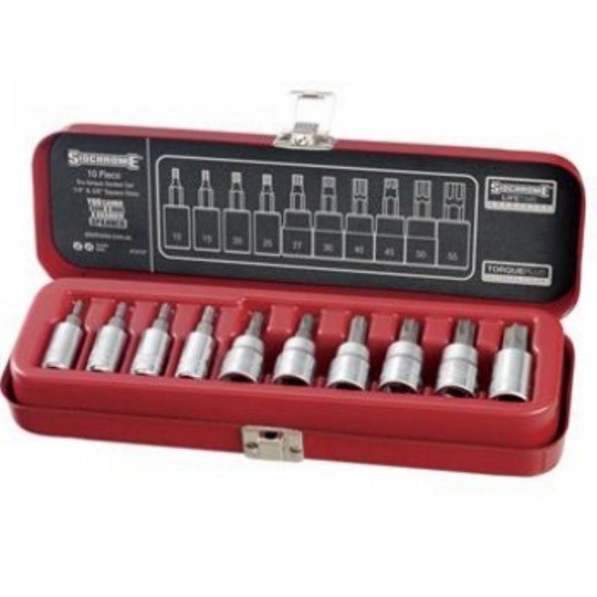 Sidchrome 10 Piece 1/4 & 3/8" Drive Socket Set Tru-Torque SCMT19107"