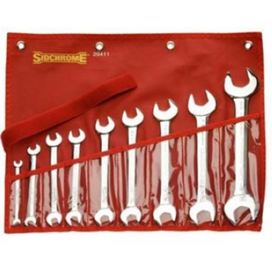 Sidchrome 9 Piece Open End Spanner Set - AF SCMT20411