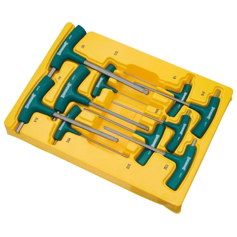 Sidchrome 10 Piece AF T-Handle Hex Key Set SCMT29560