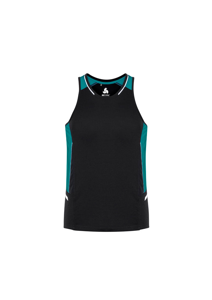 Biz Collection Mens Renegade Singlet Royal/Navy/Fluoro Orange