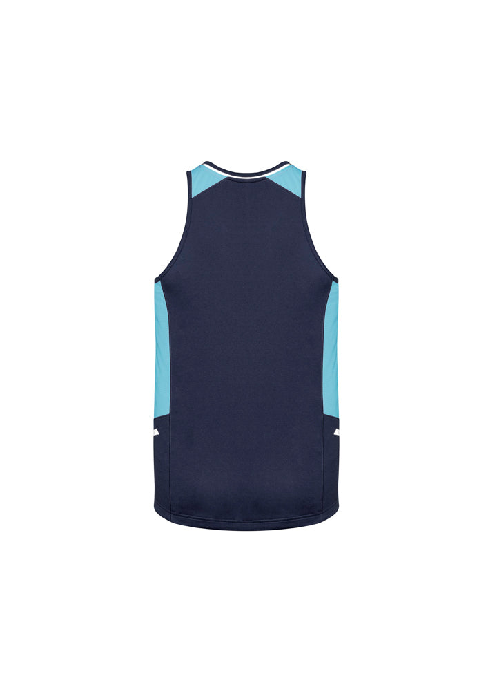 Biz Collection Mens Renegade Singlet Royal/Navy/Fluoro Orange