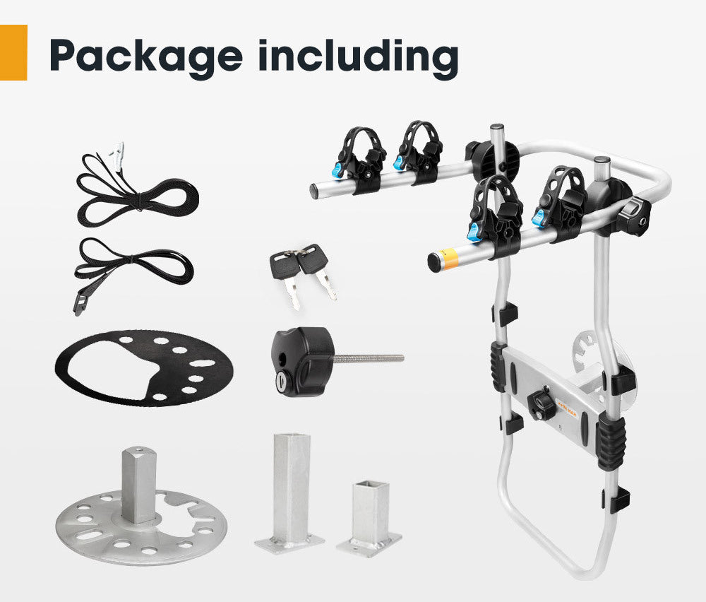 SAN HIMA 2 Bicycle Bike Carrier Spare Tire Rack Foldable