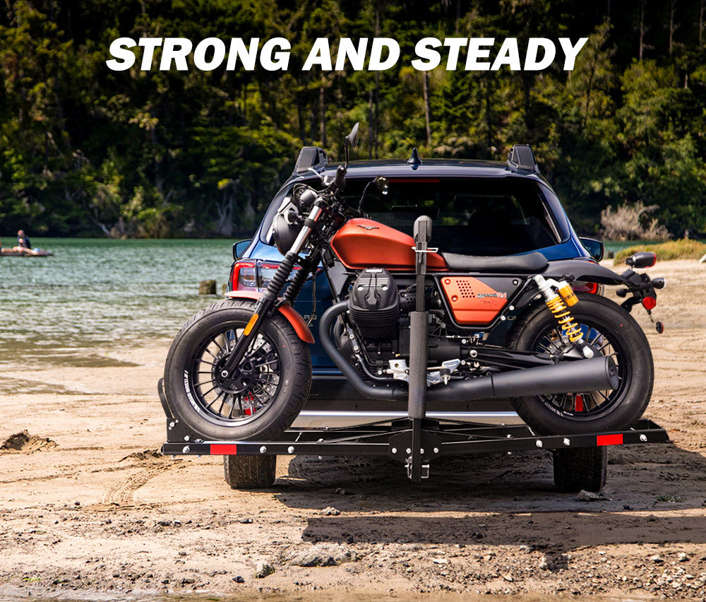 SAN HIMA Steel Motorcycle Motorbike Carrier 2" Towbar