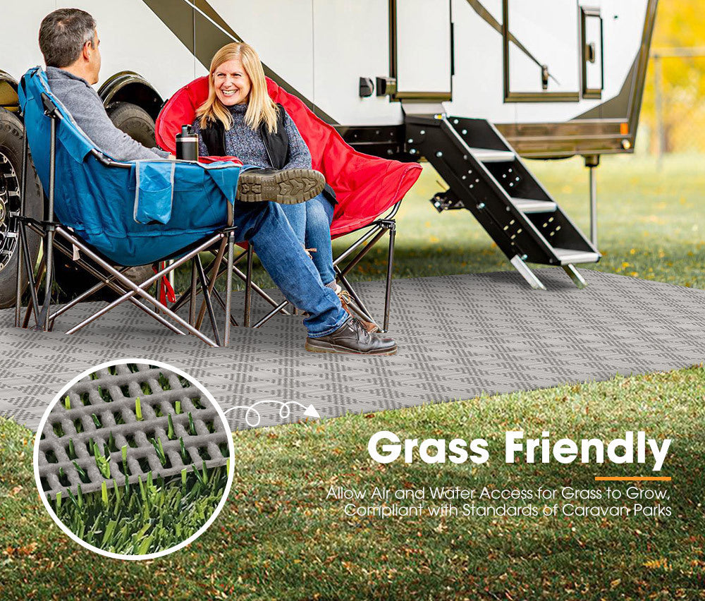 San Hima 6M X 2.5M Annex Matting Floor Mats Mesh Caravan Park Camping Picnic