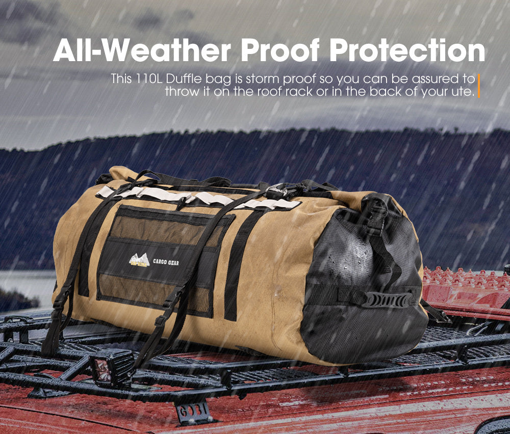 SAN HIMA Cargo Bag 110L Large Stormproof Bag Water Resistant Outdoor Camping 4WD