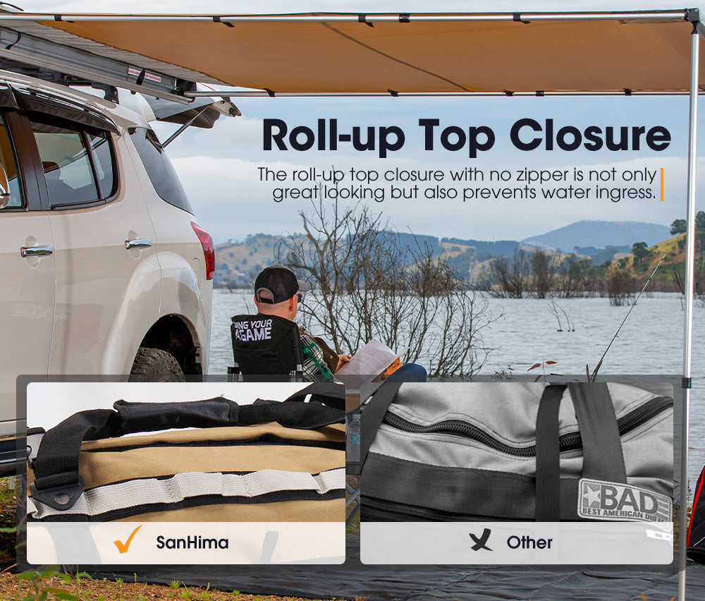 SAN HIMA Cargo Bag 110L Large Stormproof Bag Water Resistant Outdoor Camping 4WD