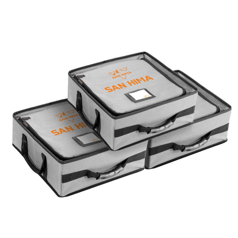 SAN HIMA 3x Tough Canvas Bag Camping Storage Bag Weather Resistant 4WD