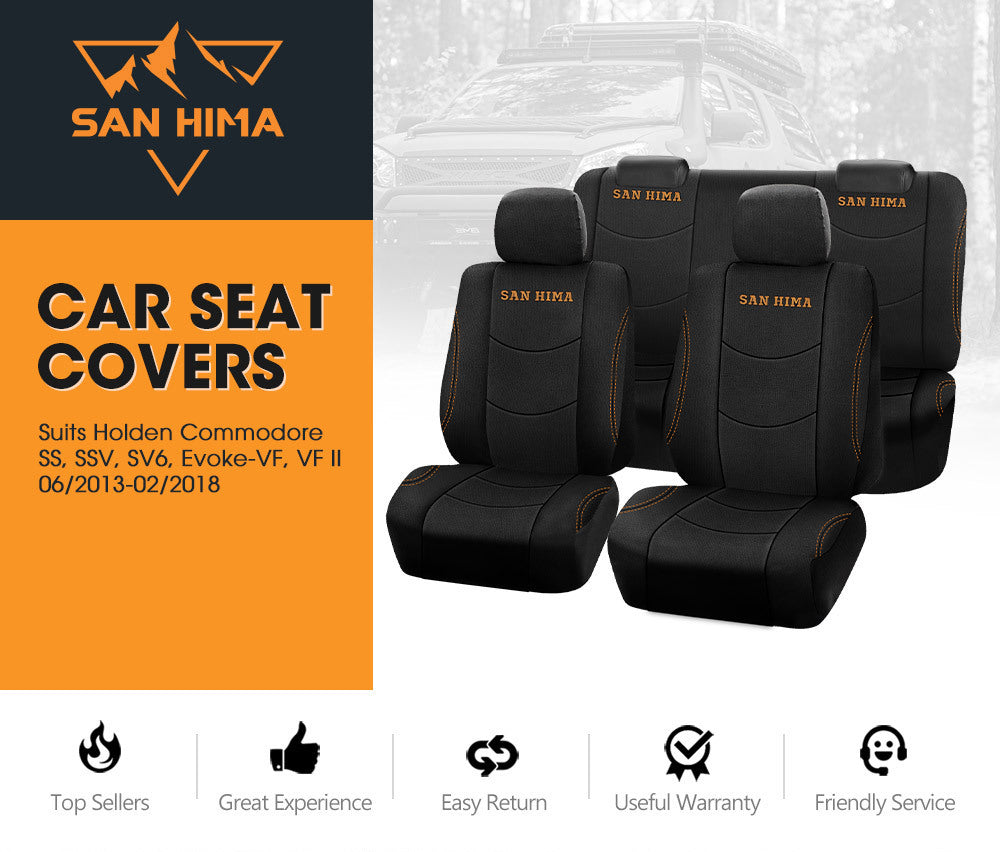 San Hima Car Seat Covers For Holden Commodore Full Set Double Cab 2013-2018