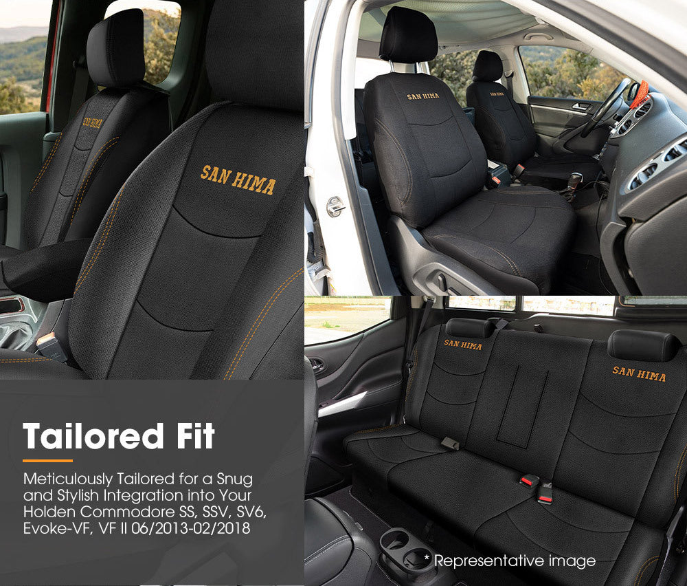 San Hima Car Seat Covers For Holden Commodore Full Set Double Cab 2013-2018