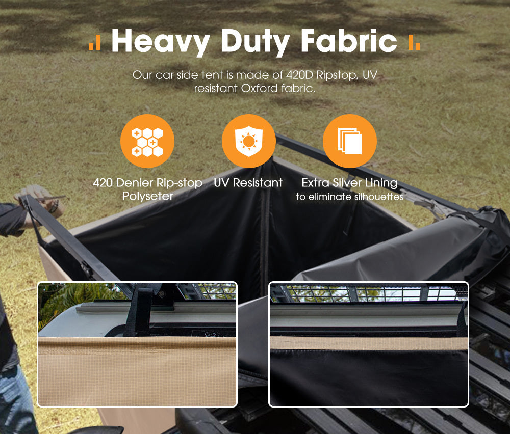 SAN HIMA Camping Shower Tent Awning Fold-Out Instant Ensuite Change Room