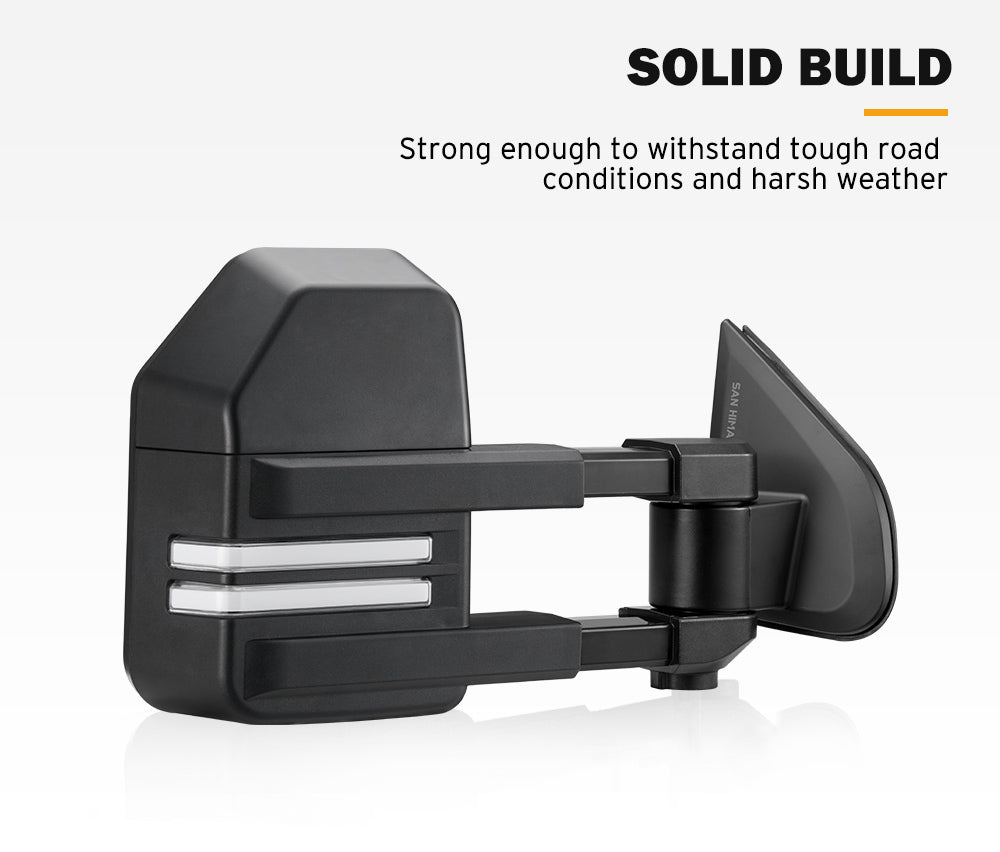 San Hima Extendable Towing Mirrors for Isuzu D-MAX DMAX MY2021-Current