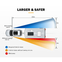 SAN HIMA Extendable Towing Mirrors for Toyota LandCruiser 70 75 76 78 79 Series