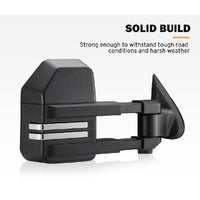 SAN HIMA Extendable Towing Mirrors for Mitsubishi Triton MQ/MR 2015 - ON