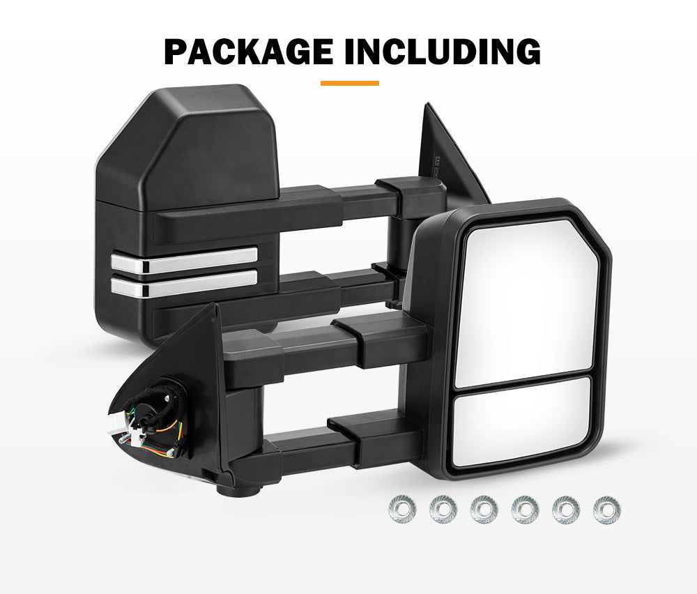 SAN HIMA Extendable Towing Mirrors for Mitsubishi Triton MQ/MR 2015 - ON