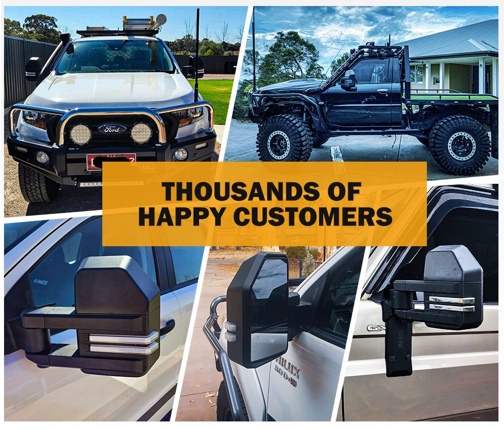 SAN HIMA Towing Mirrors for FORD RANGER Wildtrak MK PX PX2 PX3 XL XLT XLS 2012-MY2021