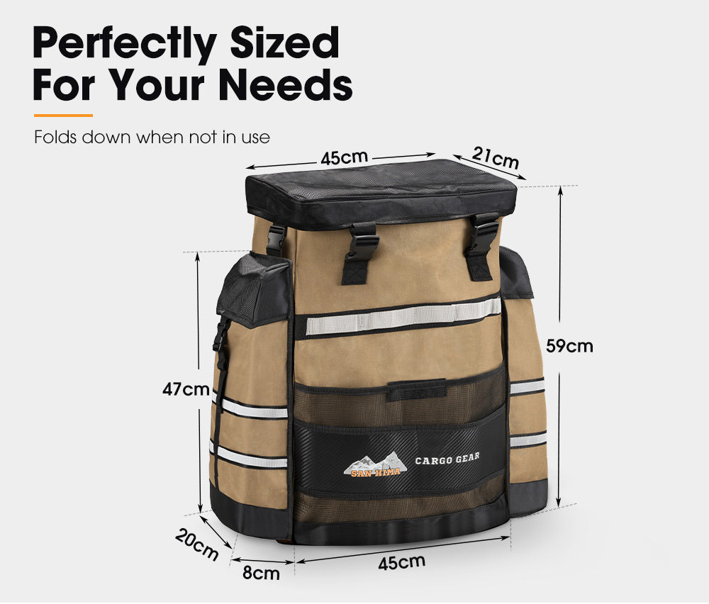 SAN HIMA Spare Wheel Rubbish Bag 69L Dirty Gear Bag Bin Car Rear Tire Trash Bag